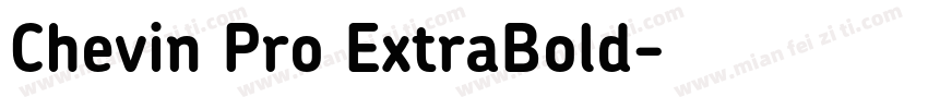 Chevin Pro ExtraBold字体转换